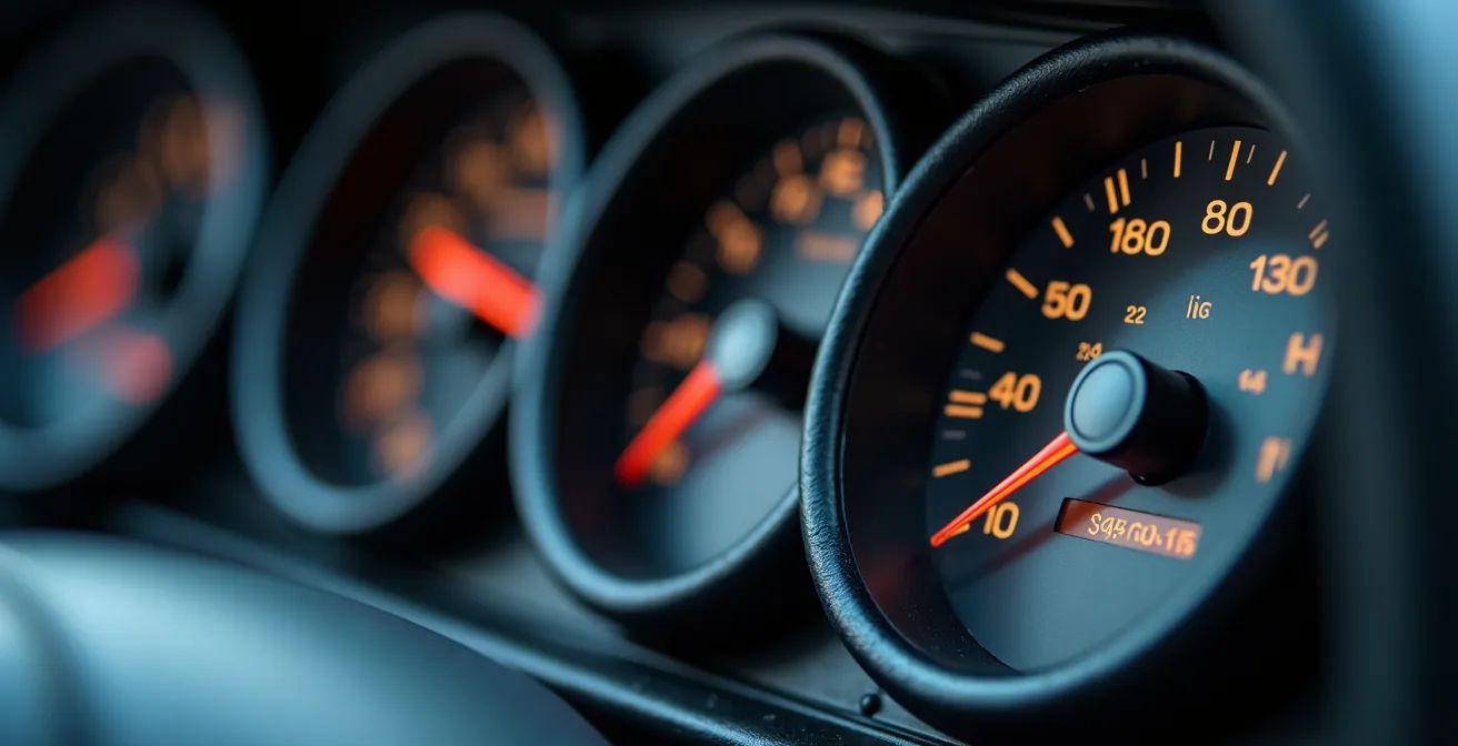 Highway view showing Ontario Quebec provincial border area with traffic